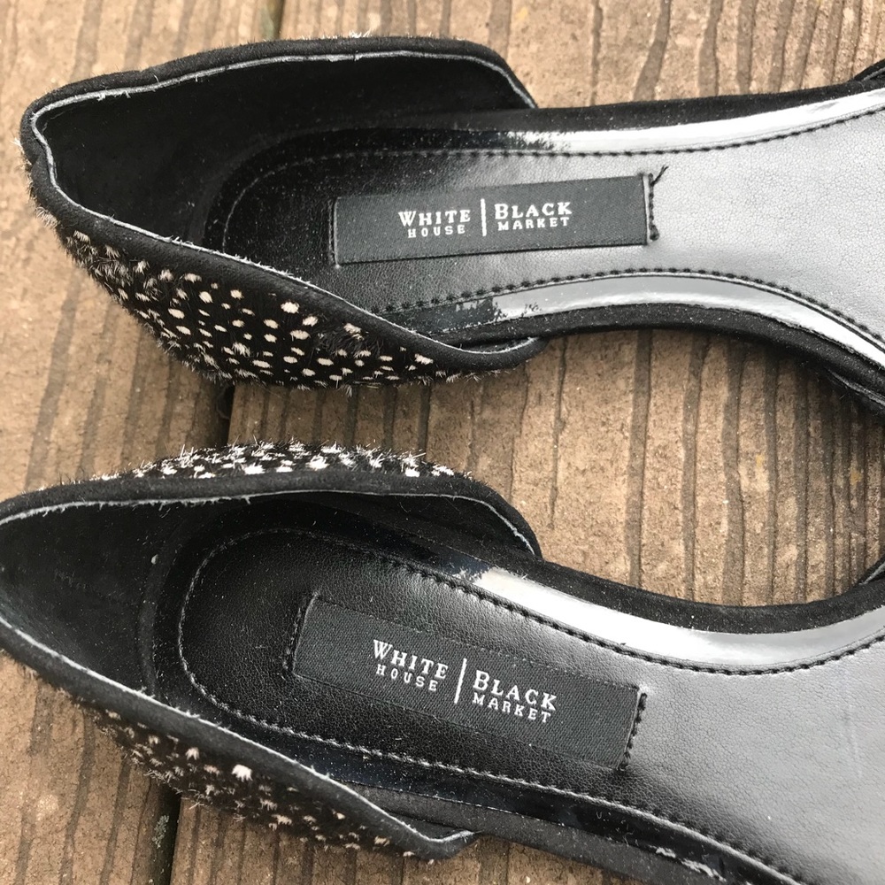 WHBM Calfhair Spotted D’Orsay Flats - Picture 5 of 7
